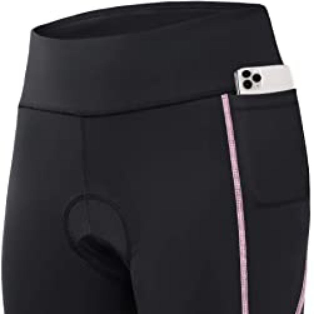 Fulbelle Women's 3/4 Padded 3D Pants with Pockets